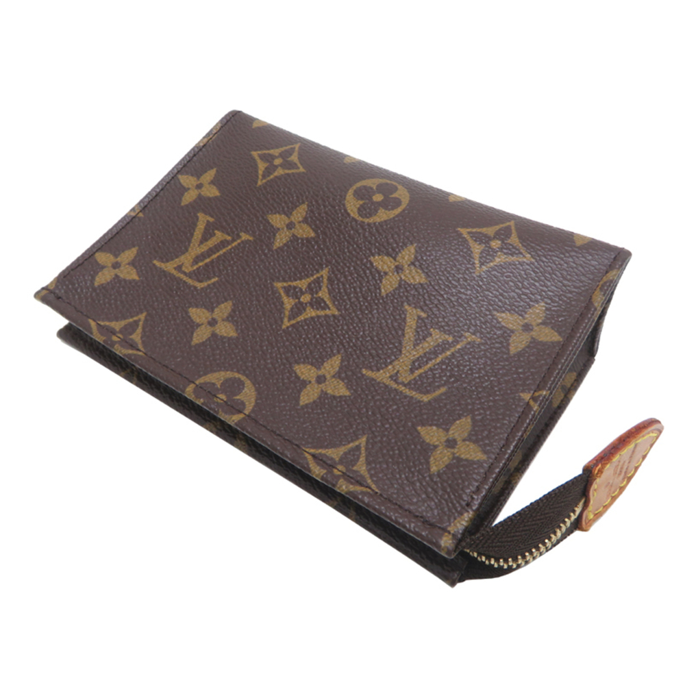 LOUIS VUITTON Authentic Brown Monogram Pouch - Picture 4 of 9